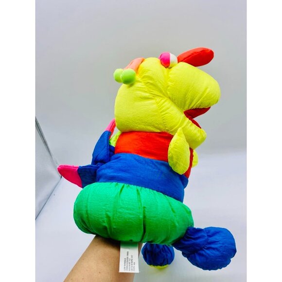 Vintage Prestige Toy Corp Neon Butterfly Bug Hand Puppet with Squeaking Sound - Picture 3 of 10